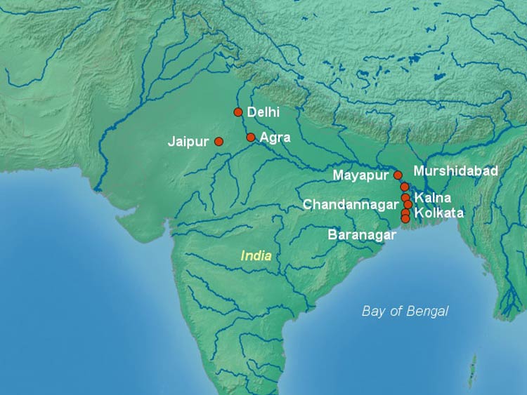 ganges river map