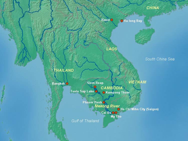 Mekong River Map